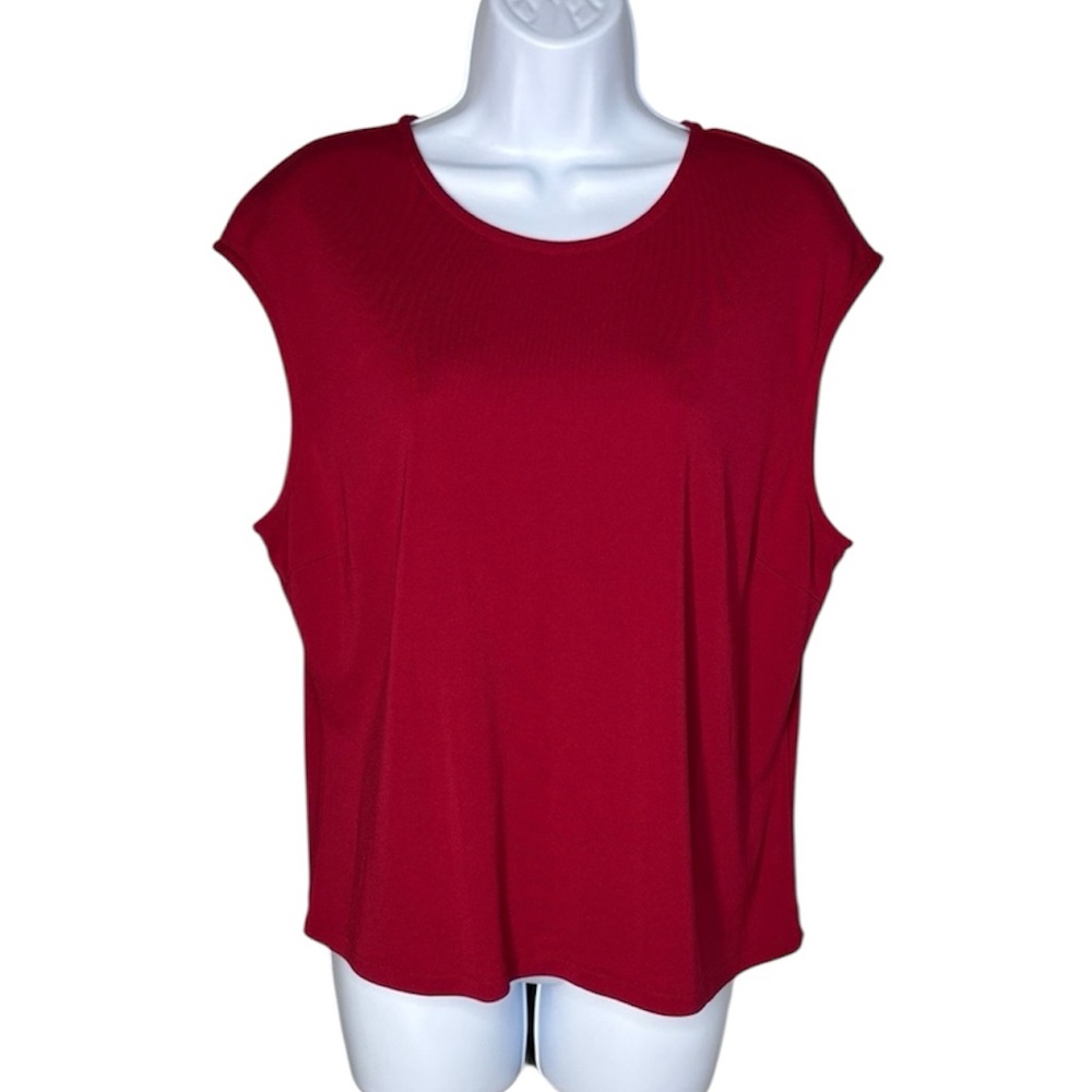 Talbots Red Sleeveless Top